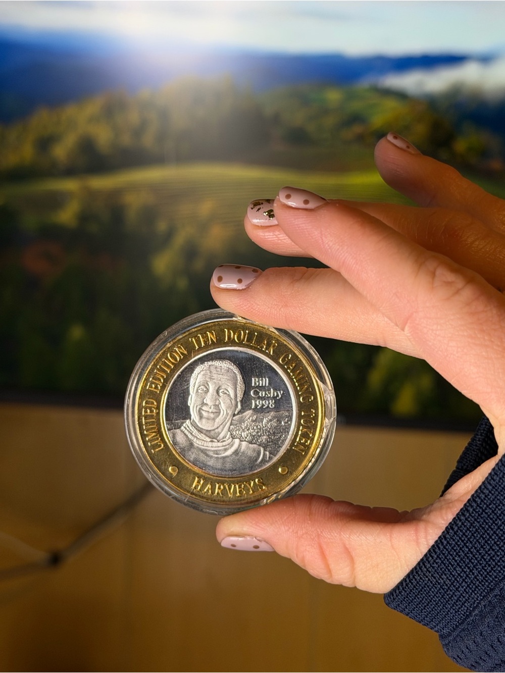1998 Harvey’s Lake Tahoe Nevada Bill Cosby 999 FINE Silver Casino Token Ltd ED